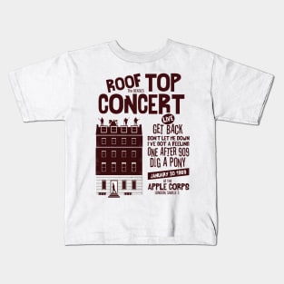 Roof top concert minimal Kids T-Shirt